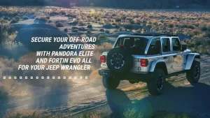 Jeep Wrangler 4xe secured by Pandora Elite, Fortin Evo All remote start