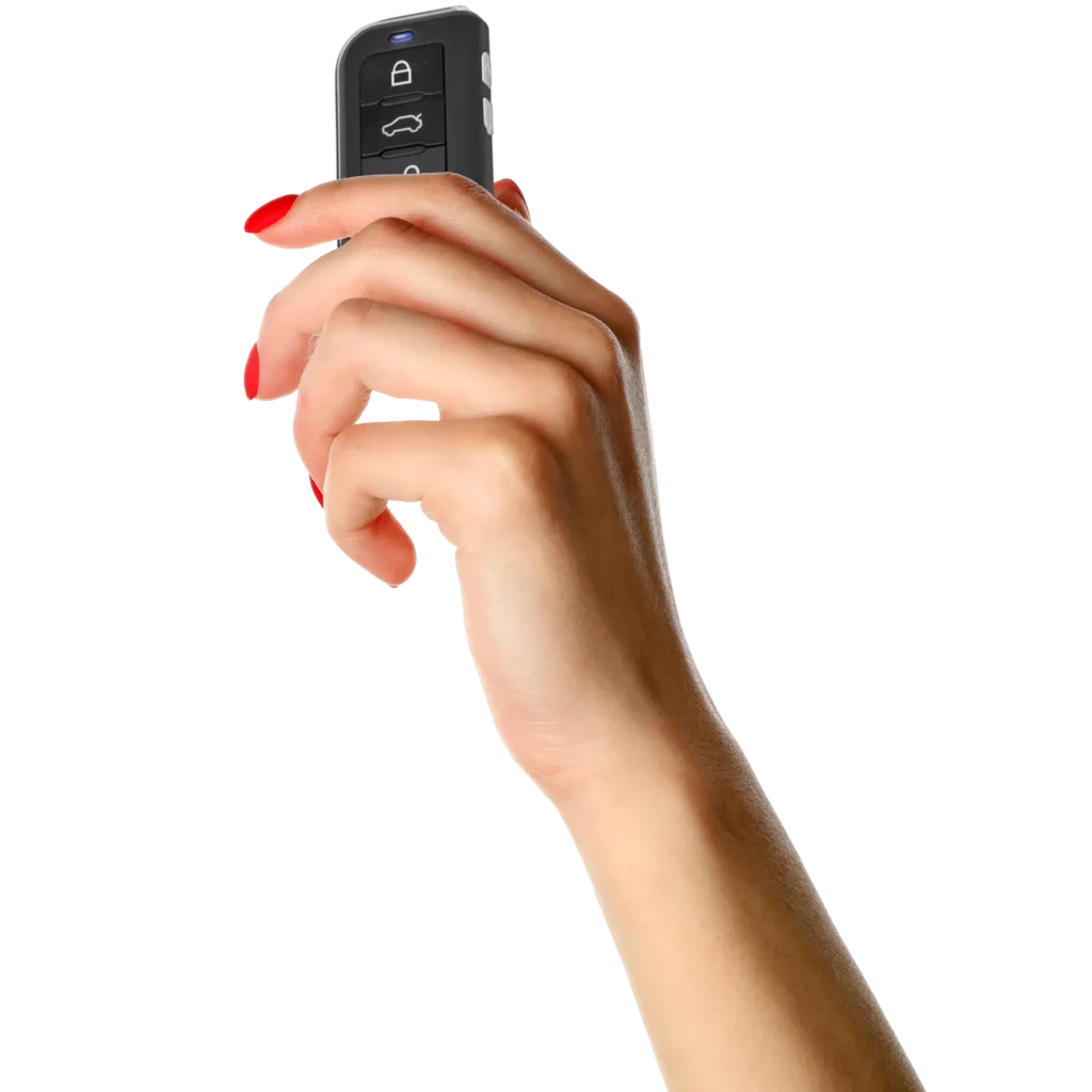 KEETEC Mistral MAX2 remote controller in hand